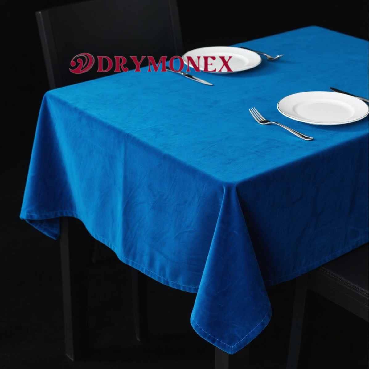 フランスの軽い高級ロイヤルブルーのテーブルクロス