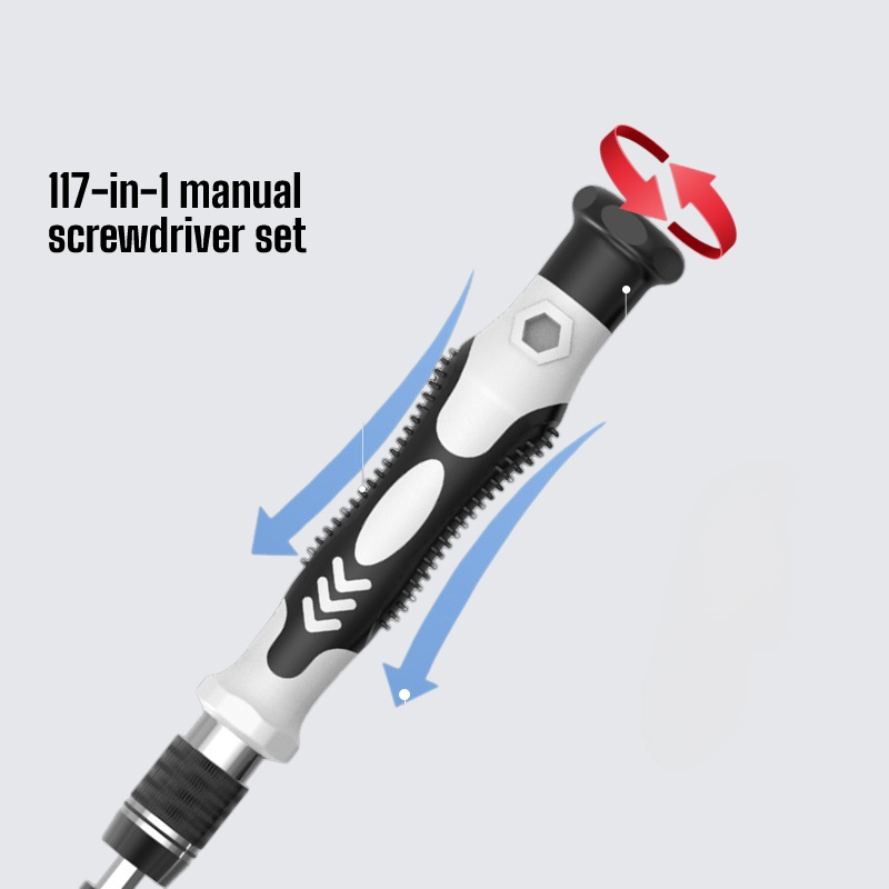 117-in-1 manual screwdriver set