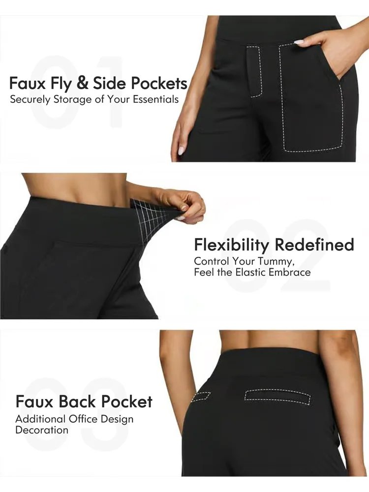 Loose high waist business casual yoga pants