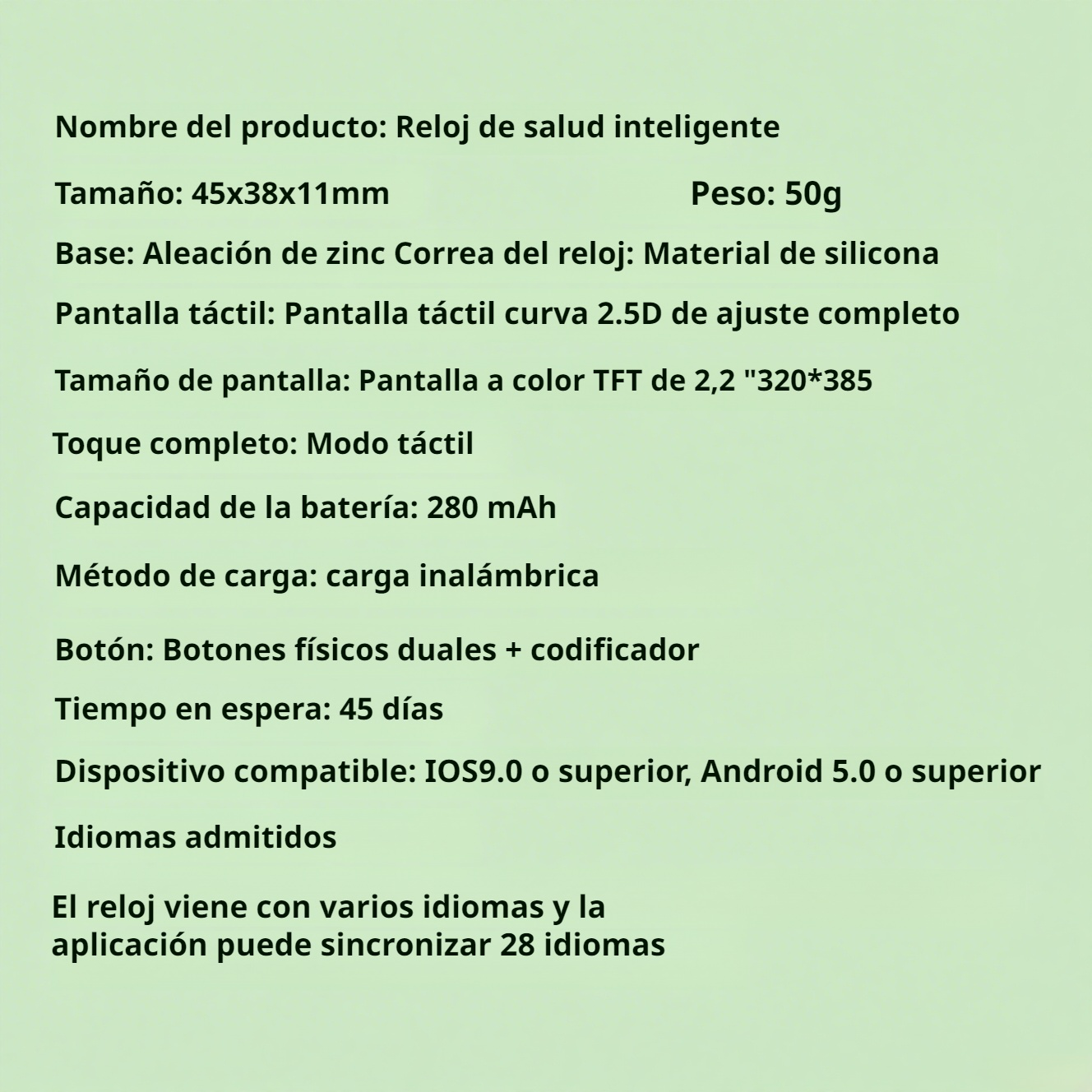 Reloj inteligente para monitoreo no invasivo de ácido úrico, lípidos y glucosa