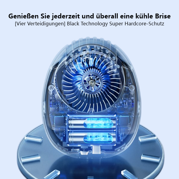 Tragbarer, langlebiger, an der Taille montierter Ventilator mit kalter Umluft