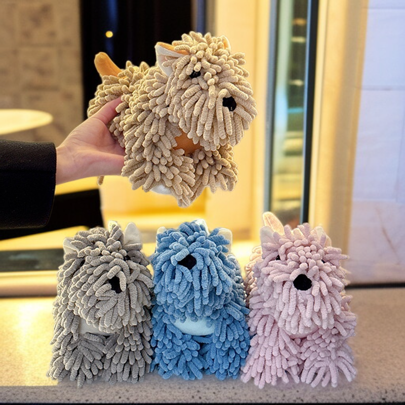 Children's cartoon animal hand towel