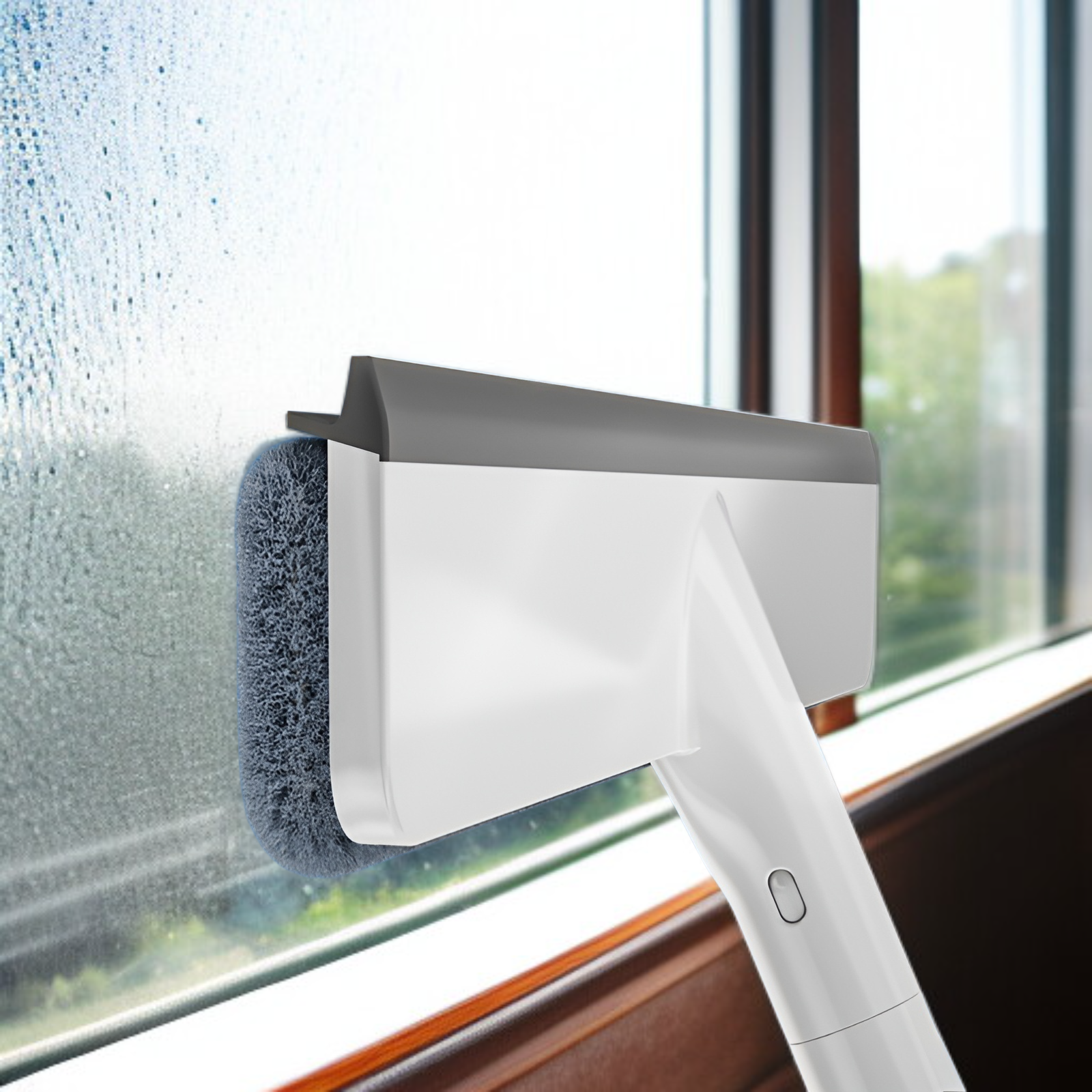 窓ガラス 掃除 窓拭き  水切りワイパー スプレー付き スクイジー 掃除用品 窓掃除 角度調整可能 延長ポール付き 伸縮自在 ガラススクイジー バスルーム お風呂 浴室 掃除 窓拭きセット 水切りワイ
