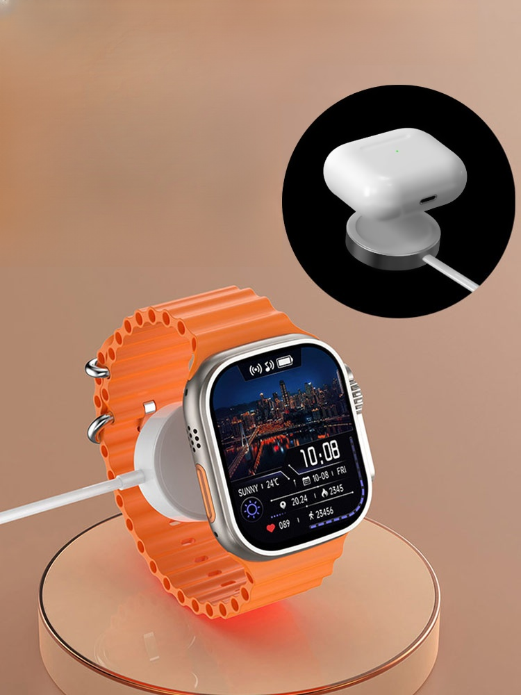 Smartwatch Bluetooth Kopfhörer magnetisches Ladegerät Mehrteiliger Satz