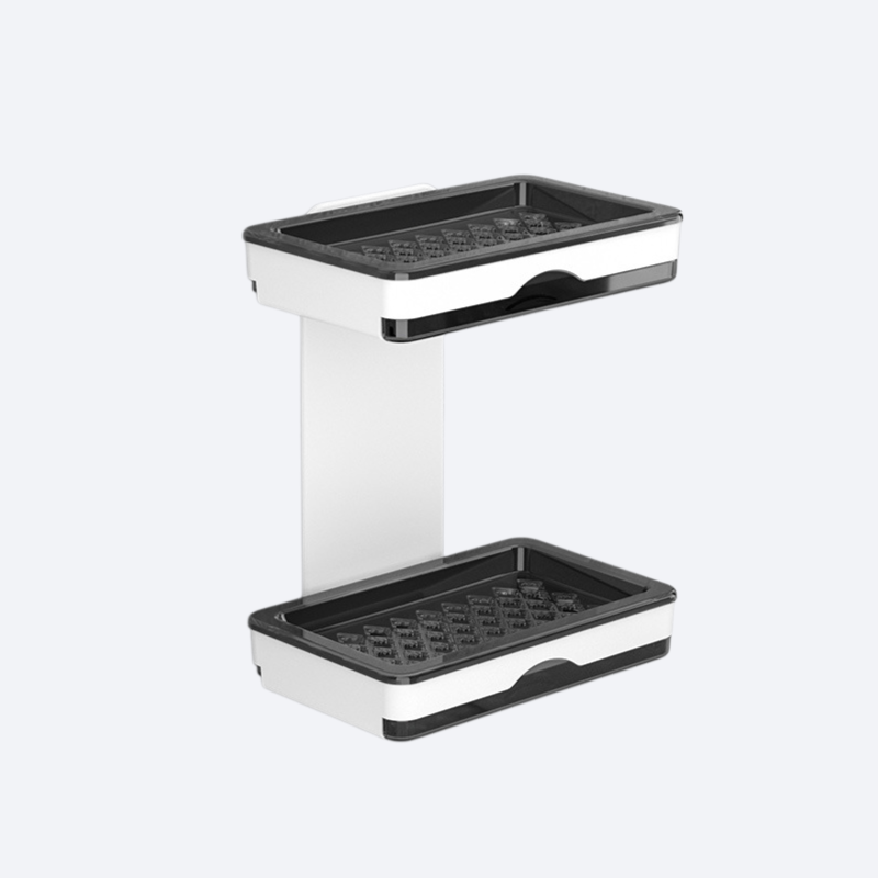 벽에 고정할 때 구멍을 뚫지 않아도 되는 비누 거치대