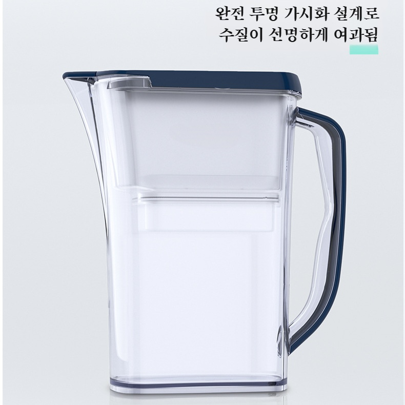가정용 휴대용 물 여과기 주방 대용량 정수기 염소 제거 필터 포트