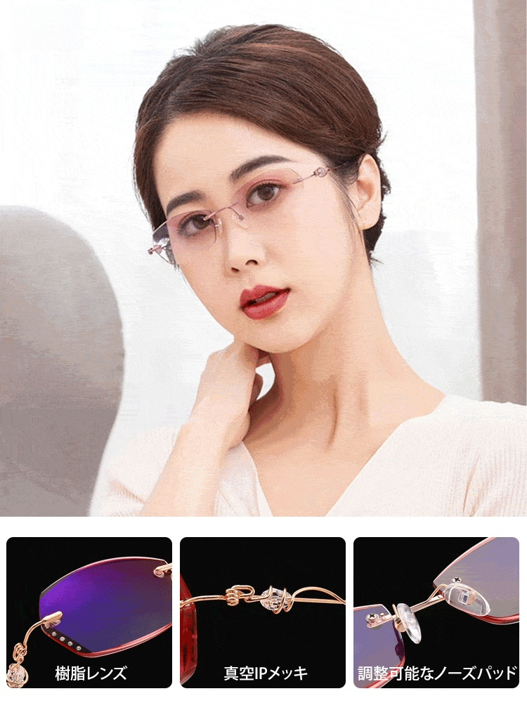 リムレス老眼鏡