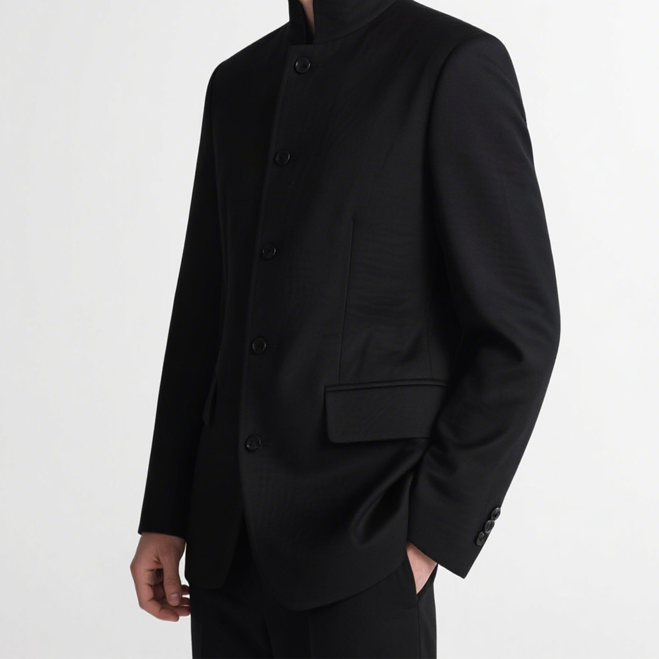 작업복 레트로 멀티포켓 내마모성 중국식 재킷