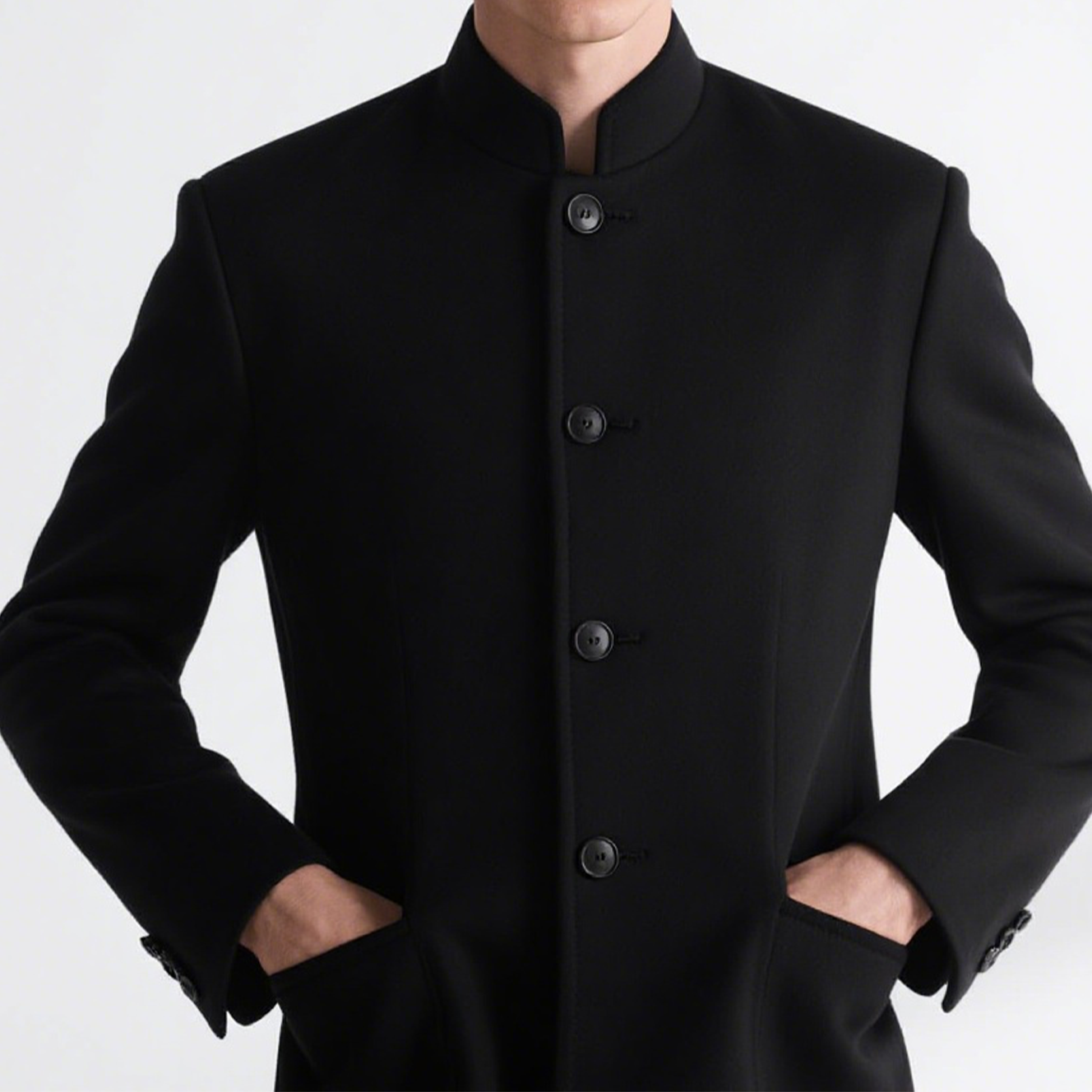 작업복 레트로 멀티포켓 내마모성 중국식 재킷