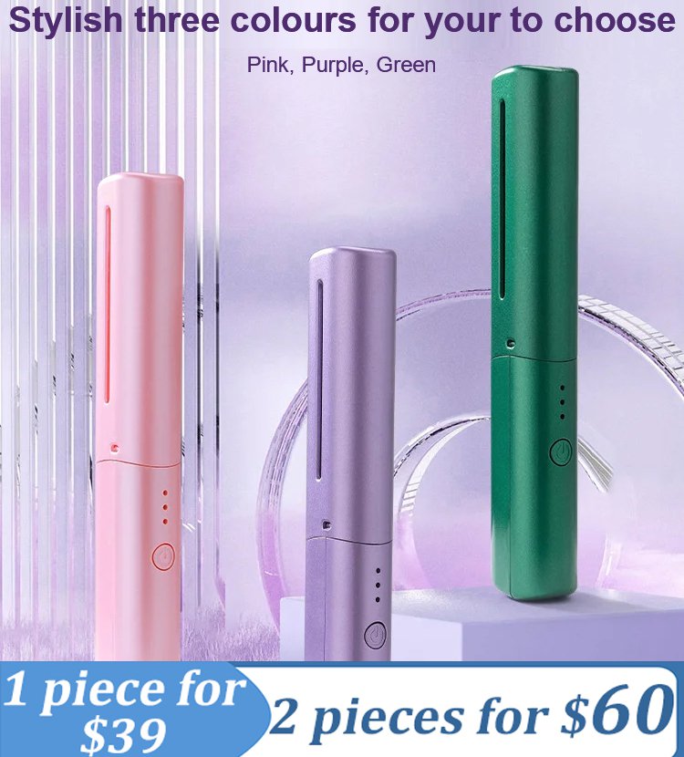 Rechargeable Negative Ion Hair Straightening Comb