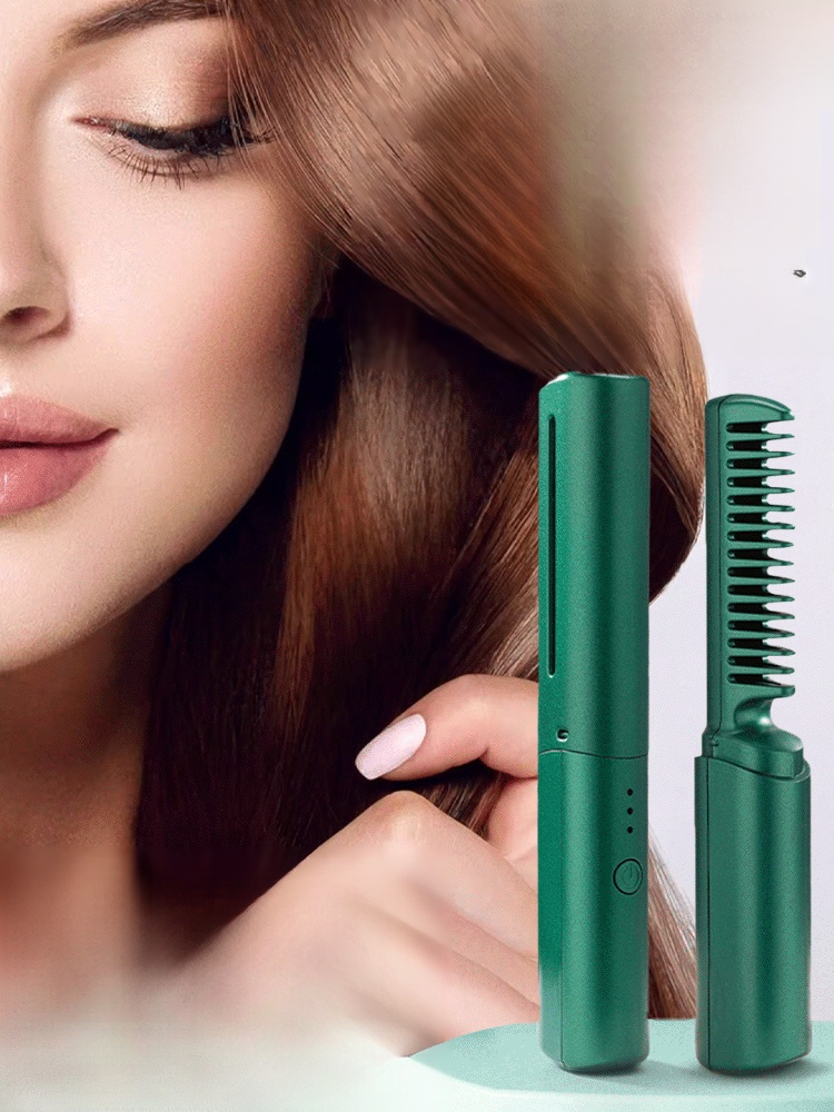 Rechargeable Negative Ion Hair Straightening Comb