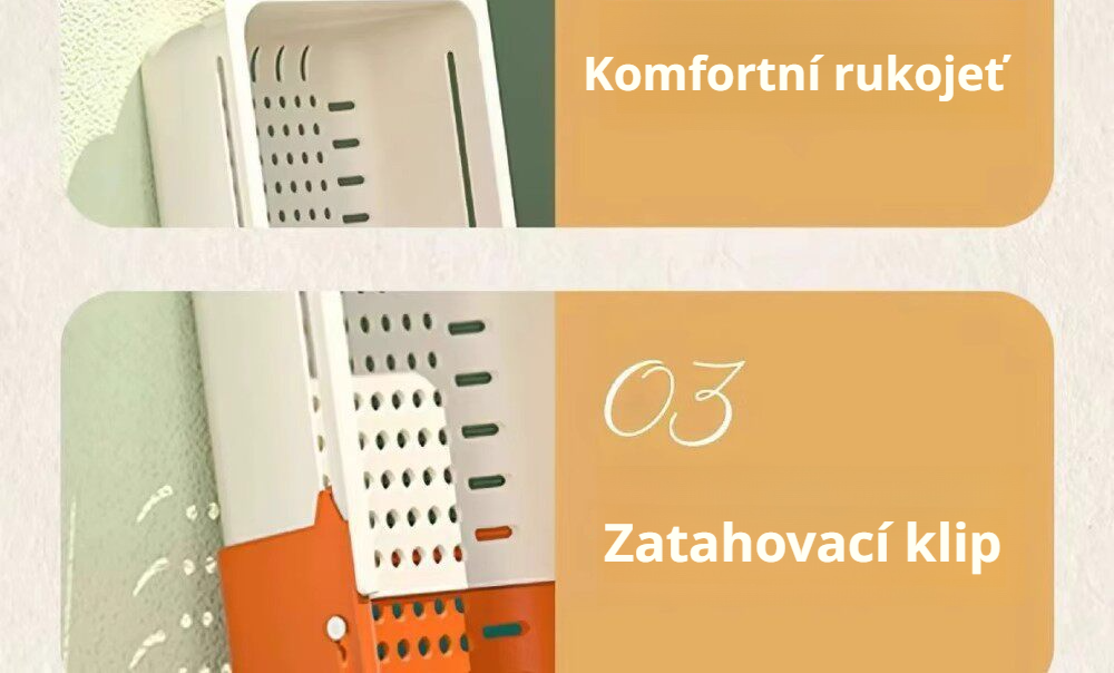 Kuchyňský organizér na mytí ovoce a zeleniny