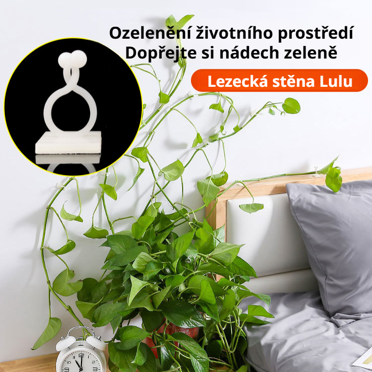 Držák na upevnění popínavých rostlin na zeď