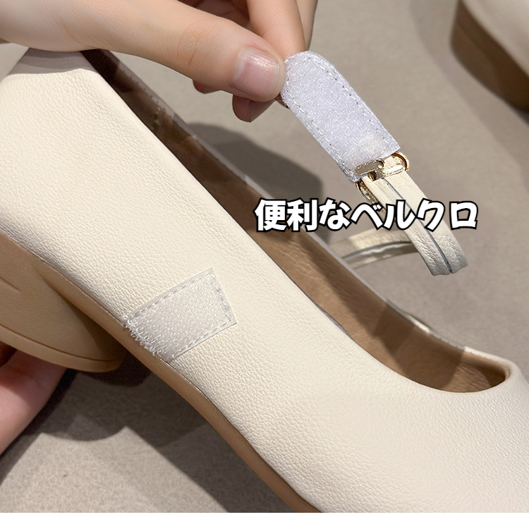 優しいラウンドトゥの女性の小さな革靴 春のイブニングシューズ 優しいメリージェーンシューズ スカート付き 優しい丸いつま先の小さな革のイブニング・シューズとスカート