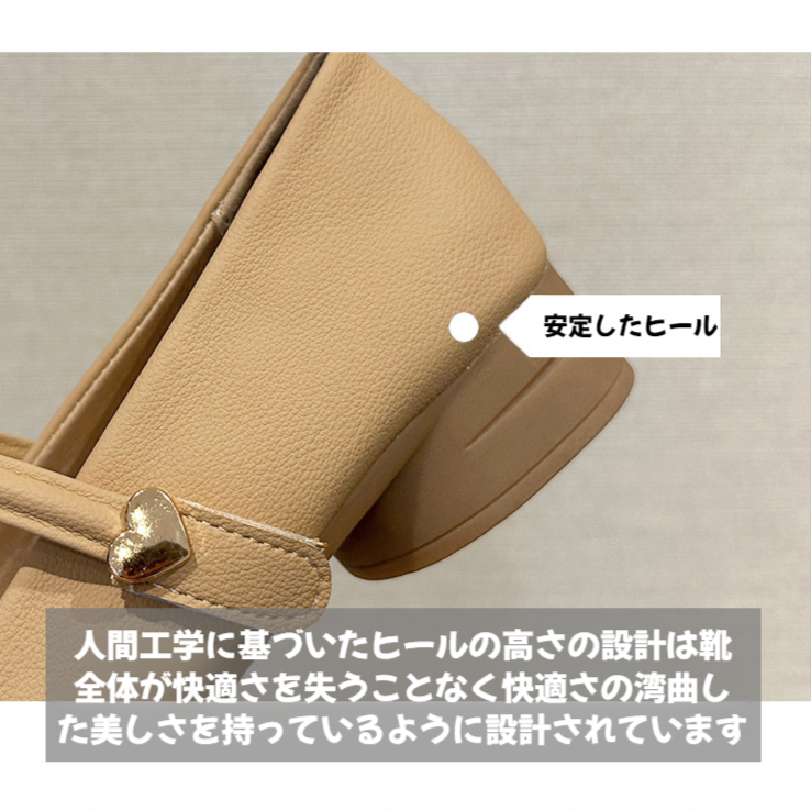 優しいラウンドトゥの女性の小さな革靴 春のイブニングシューズ 優しいメリージェーンシューズ スカート付き 優しい丸いつま先の小さな革のイブニング・シューズとスカート