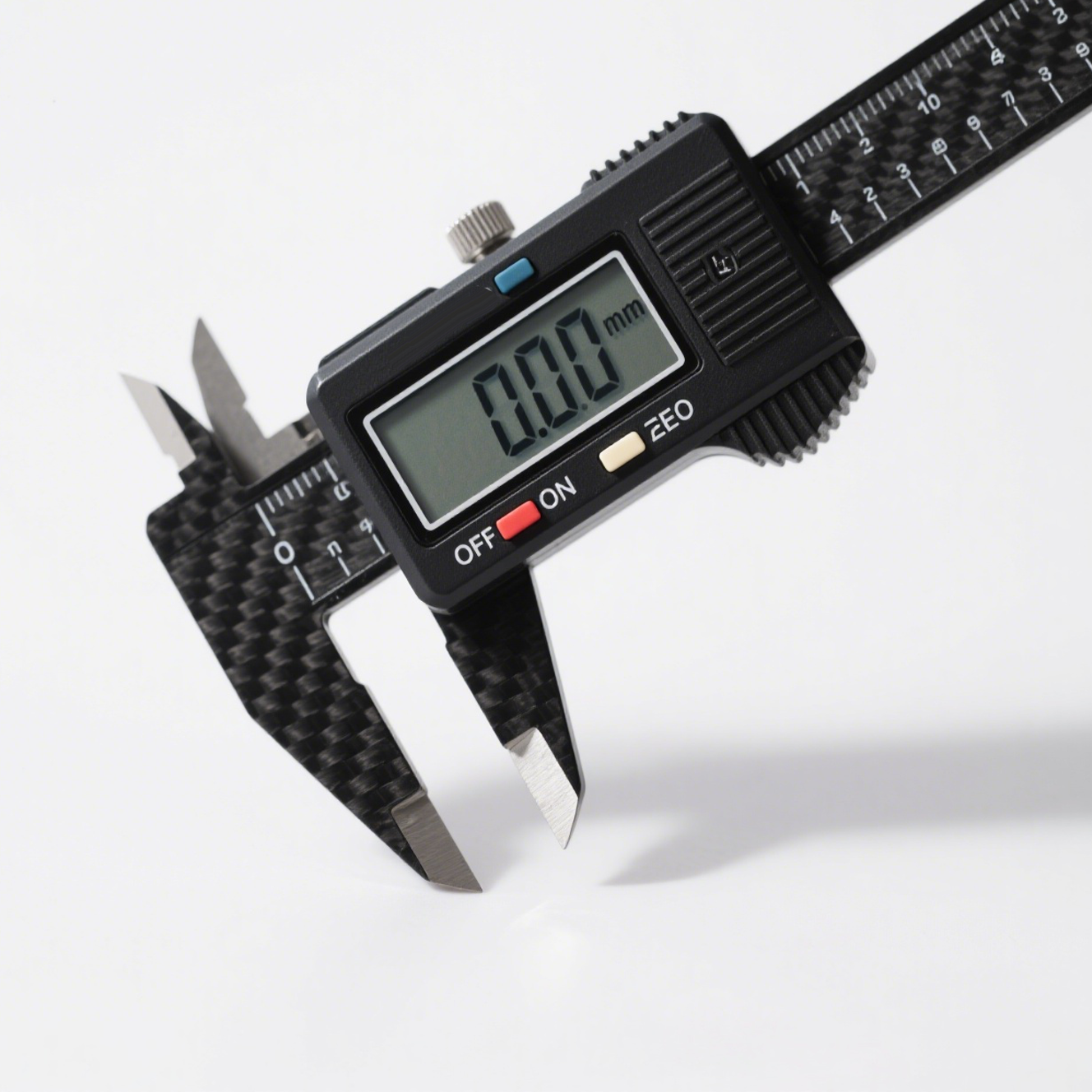 정확한 측정을 위한 버니어 캘리퍼스 근접 이미지