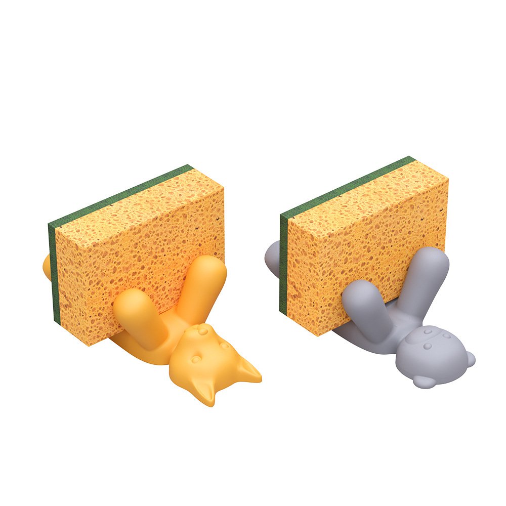 Stojan na houbičky s medvědem a kočkou