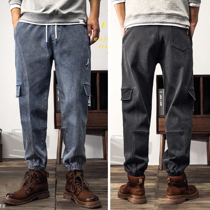 빈티지 빅사이즈 조거 데님