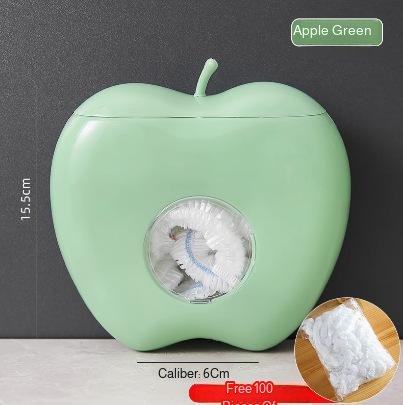 Multifunctional apple-shaped storage box household wall-mounted kitchen removable disposable plastic