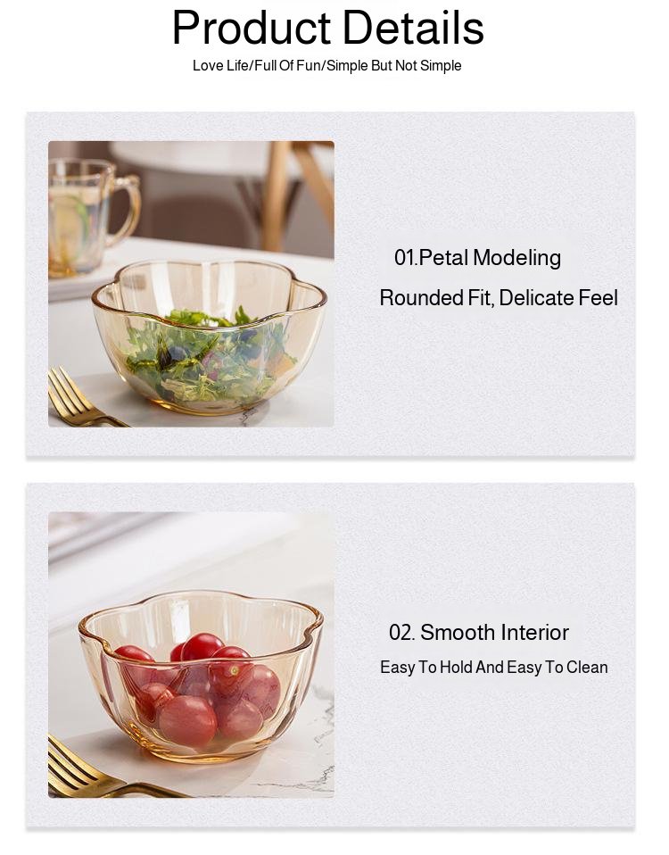 High value decorative glass bowl for seasoning