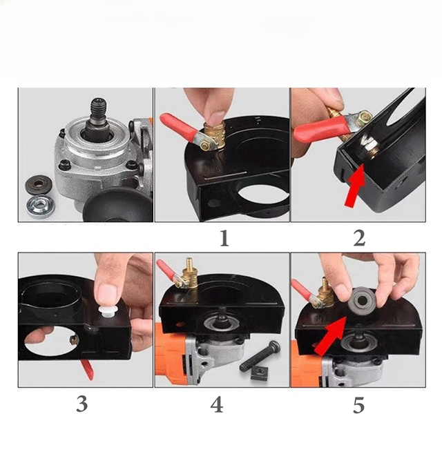 Zestaw osłon przeciwwodnych do szlifierki kątowej