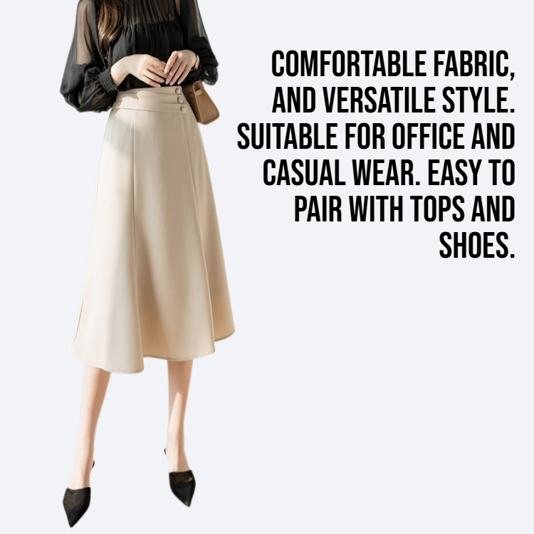 Irregular commuting skirt