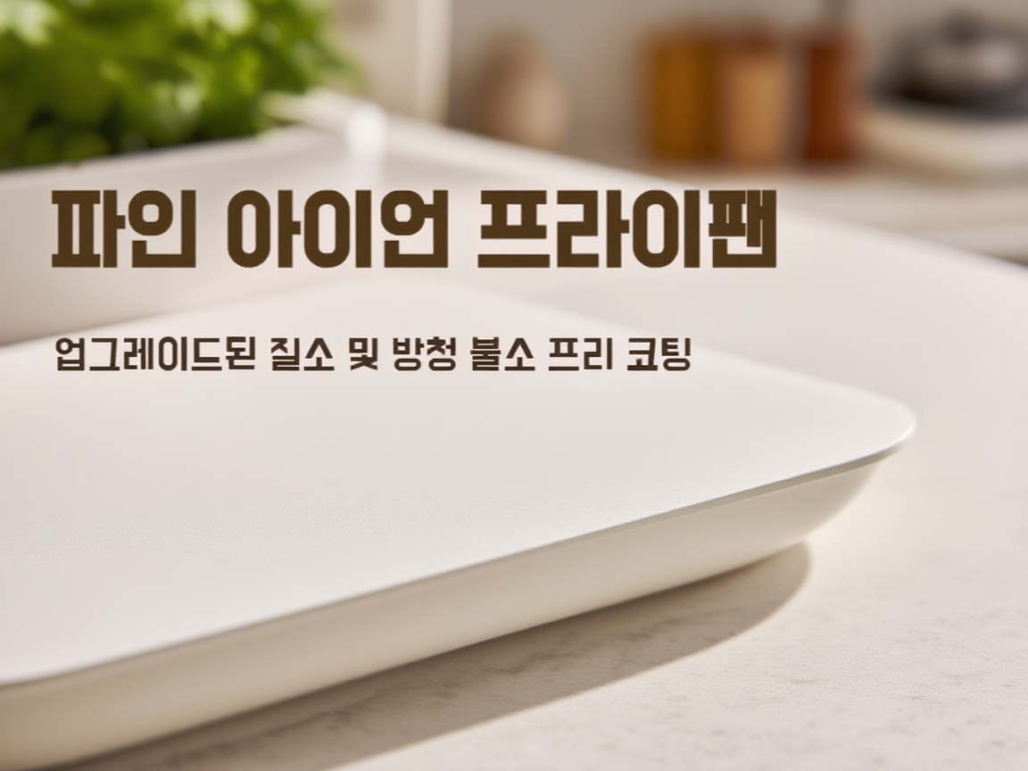 끈적임 없는 고정밀 프라이팬 사용 모습