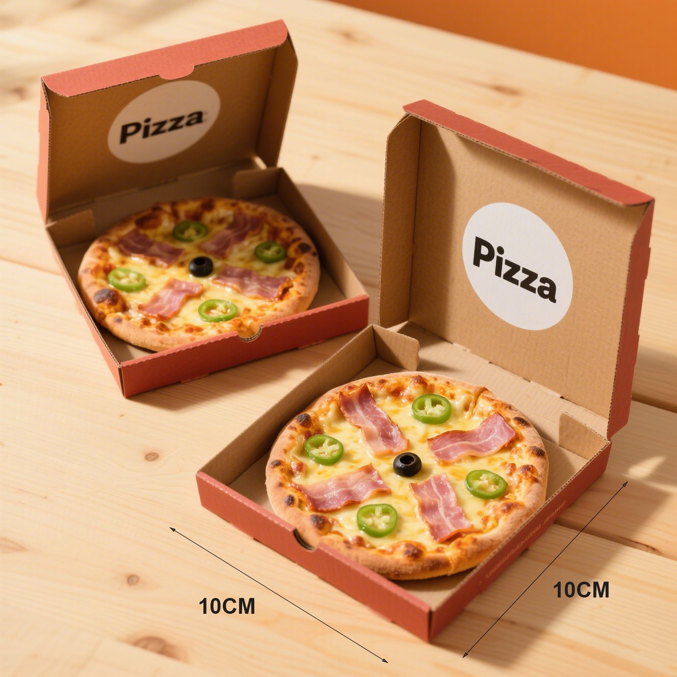 Mini Hawaii Pizza mit Ananas und Schinken