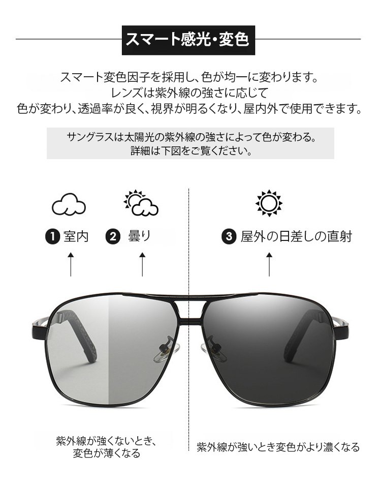 昼夜兼用偏光サングラス