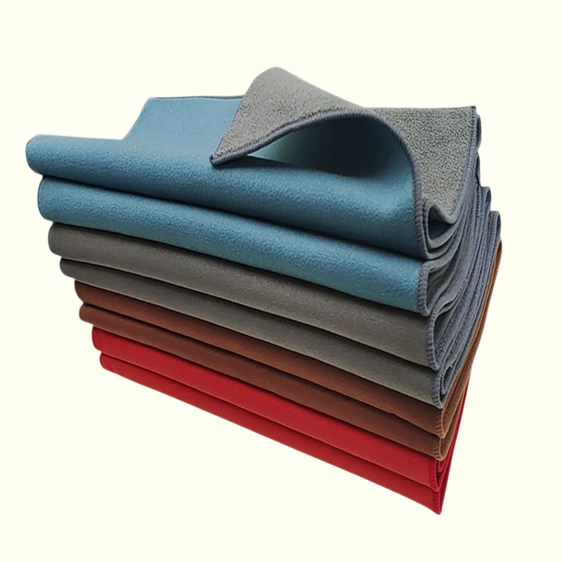 麂皮絨洗車毛巾加厚珊瑚絨擦車巾無痕擦玻璃撞球專用擦桿抹布logo