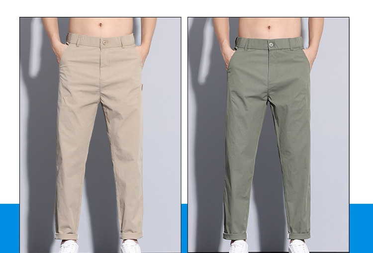 여름 남자 팬츠 소재 및 질감 클로즈업