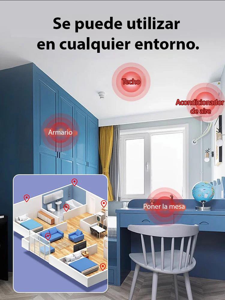 【Modelo mejorado ultra discreto】 Cámara sin necesidad de enchufarla.