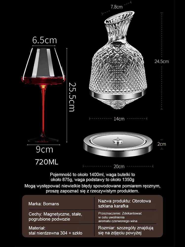 Luksusowy zestaw do wina [100 lat ręcznego kucia]