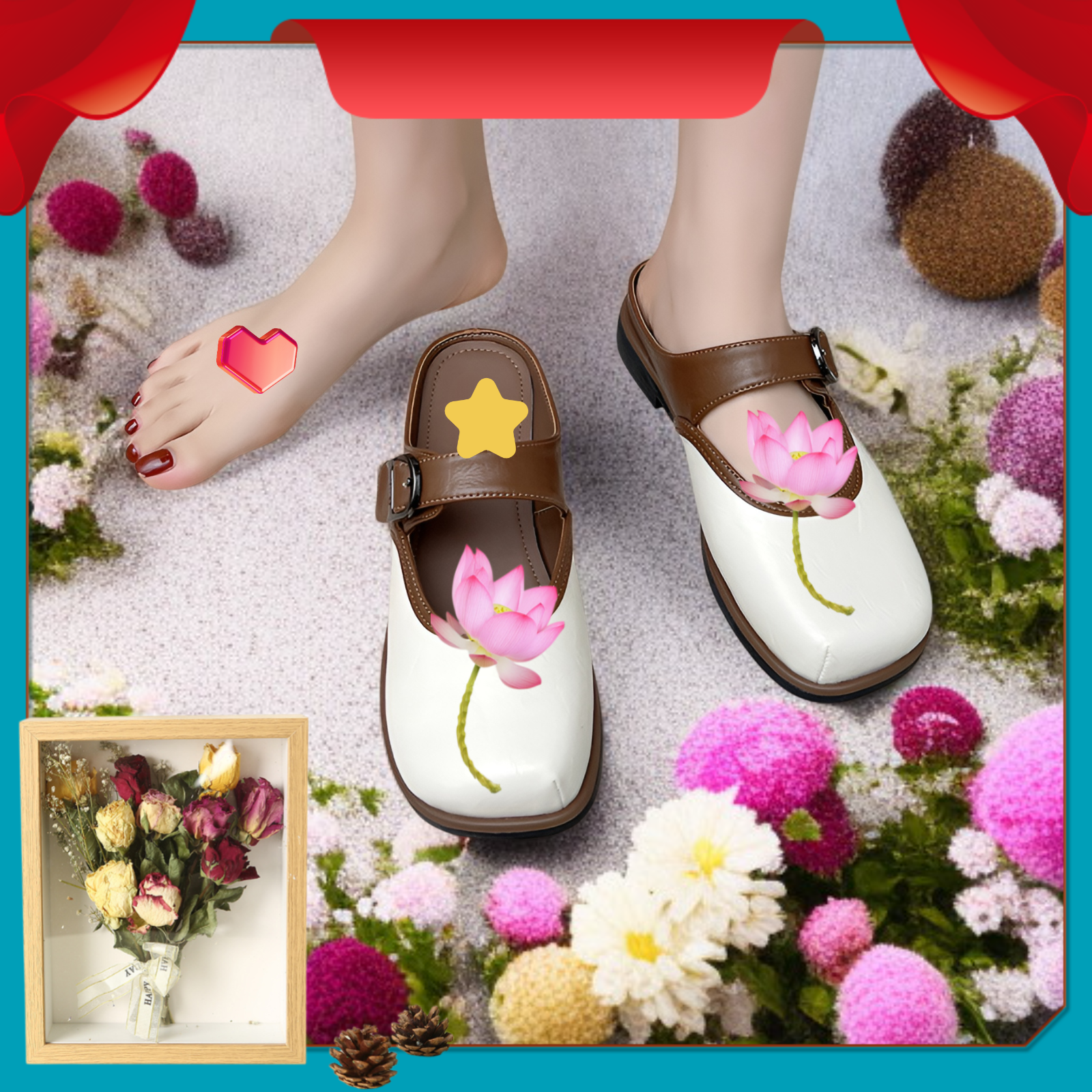 2025年新作レディース半オープンバックサンダル：万能な履きやすい靴、柔らかいソールの快適なスリッポン