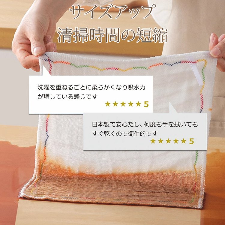 油汚れを落とす厚手の雑巾