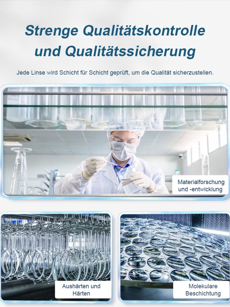【Photochromatische】Multifokale progressive Anti-Fishing-Sportlesebrille mit sechs Schutzfunktionen
