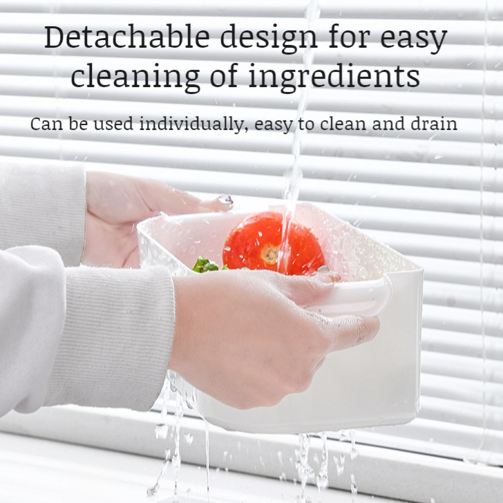 Kitchen Multi-Compartment Draining Basket