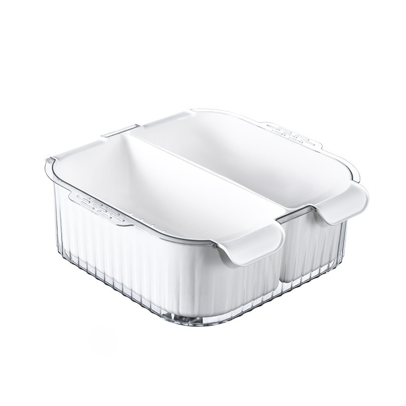 Kitchen Multi-Compartment Draining Basket