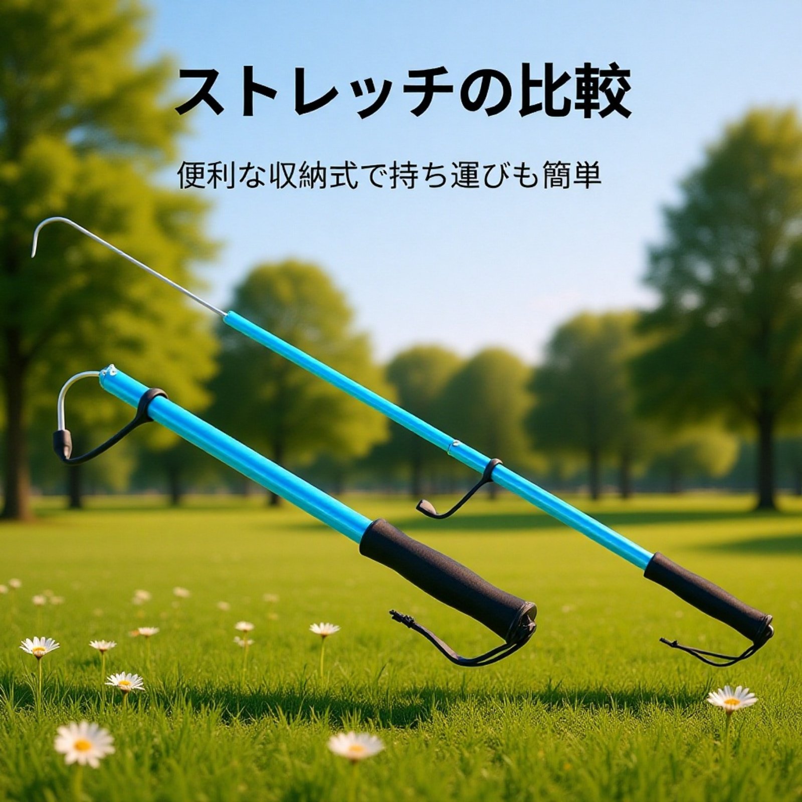  伸縮式フィッシュグリップ アルミ合金製釣りフック