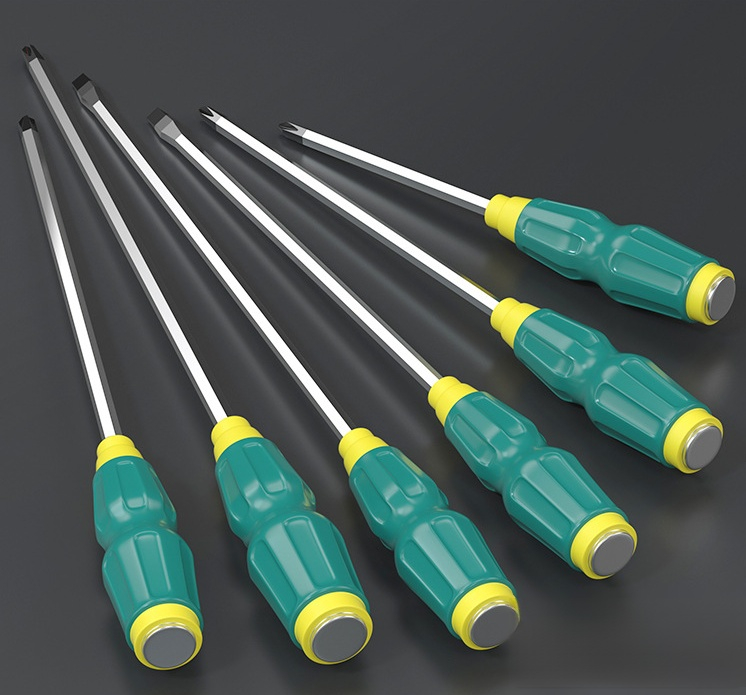 Destornillador plano de acero cromo vanadio para percusión