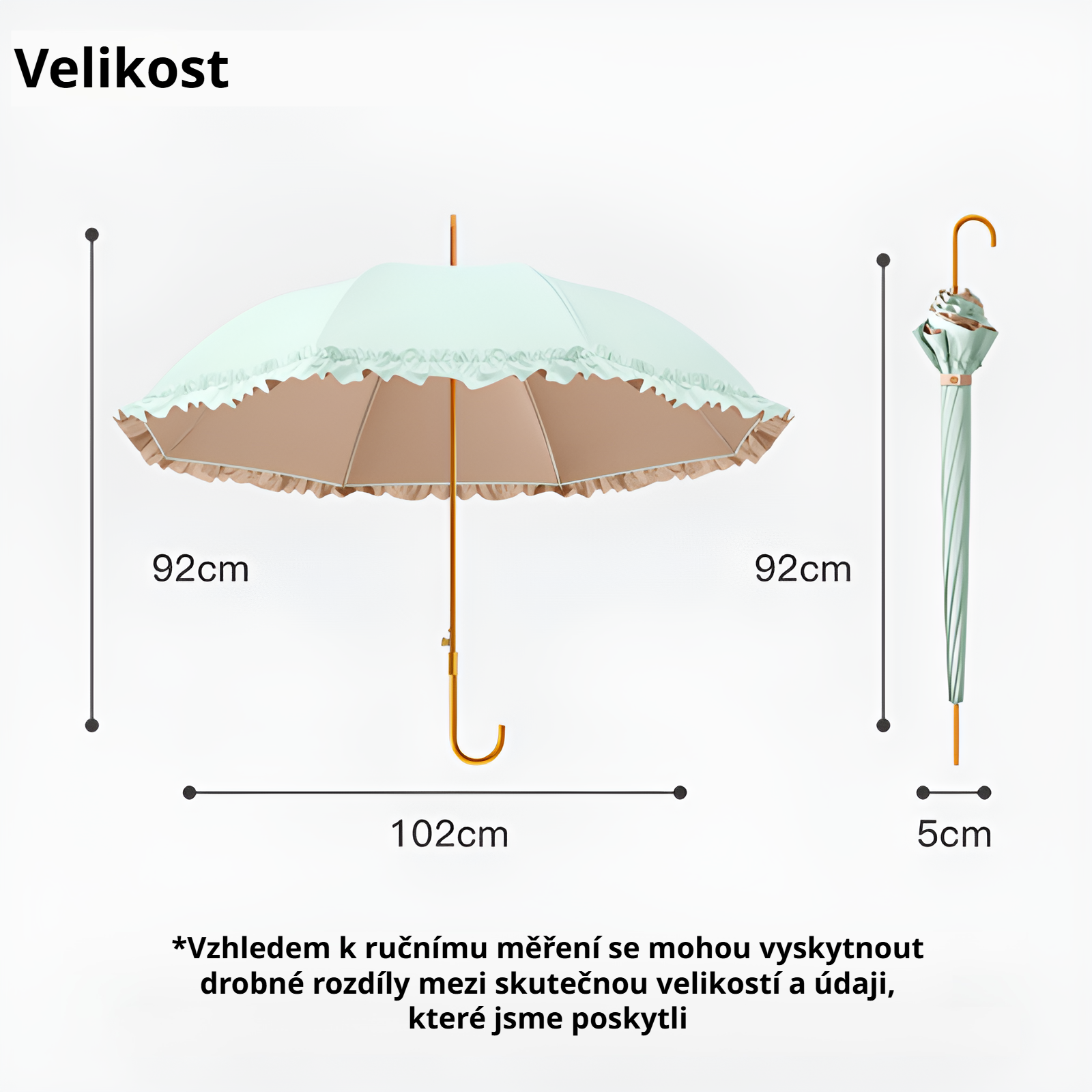 Luxusní slunečník s 8 žebry