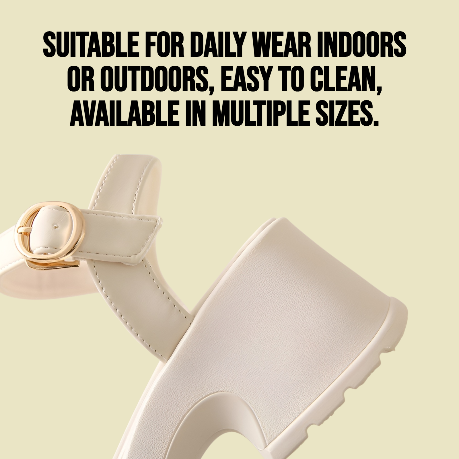 Ladies' soft thick soled non slip sandals