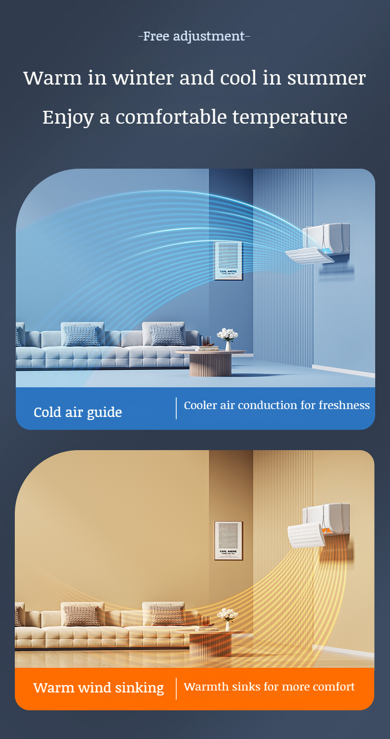 Windproof air conditioner baffle installed above baby crib