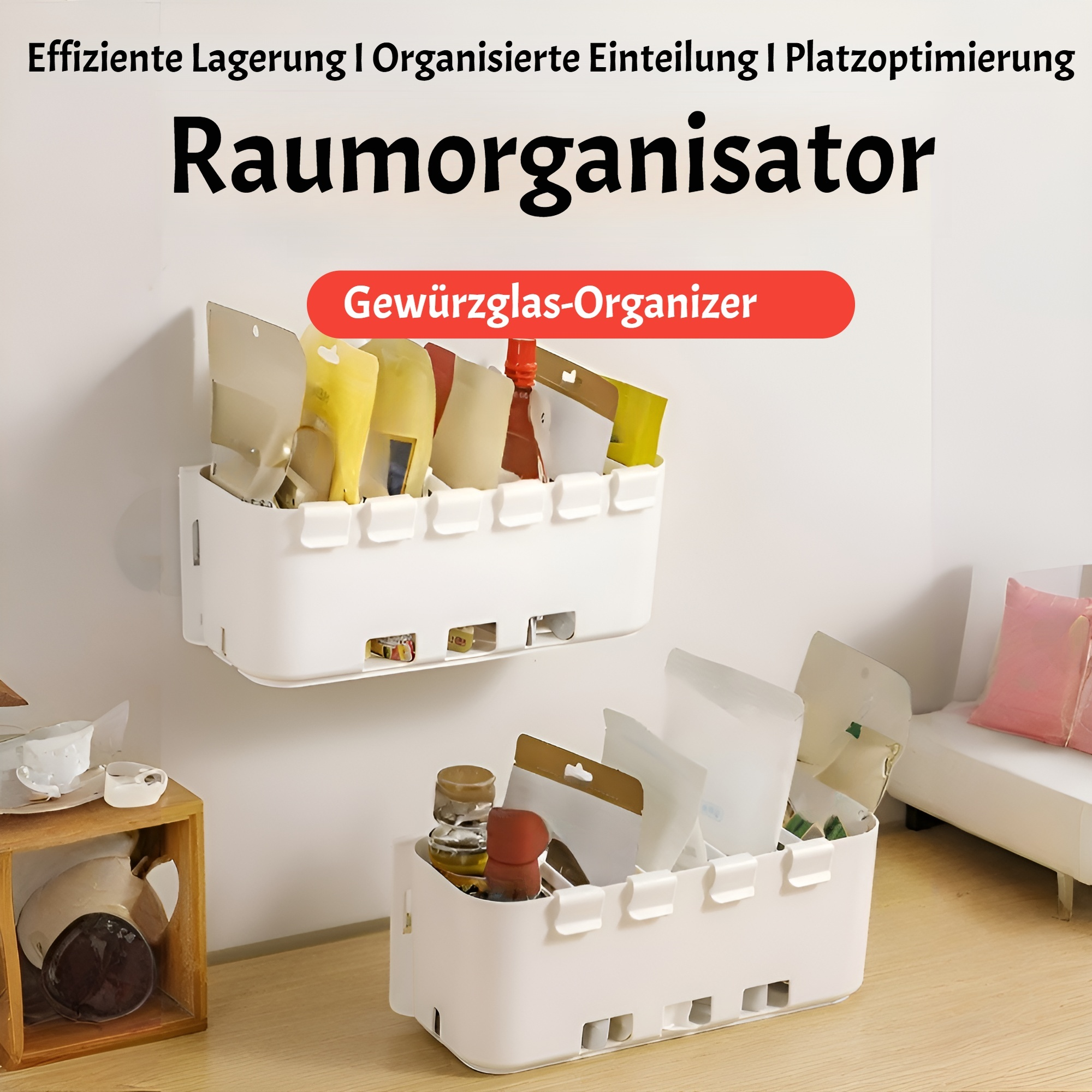 Schubladen-Ausziehschrankgestell mit eingebautem Trennwand-Aufbewahrungskorb, ausziehbarer Schrankse