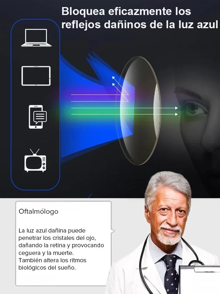 Gafas inteligentes de enfoque automático para personas con cabeza grande, ancho de lente 16cm