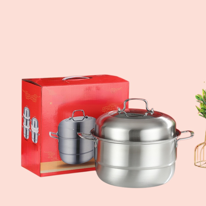 ステンレス製蒸し器 二層式 三層式蒸し器 多層式 304 食品グレード 家庭用電磁調理器用鍋