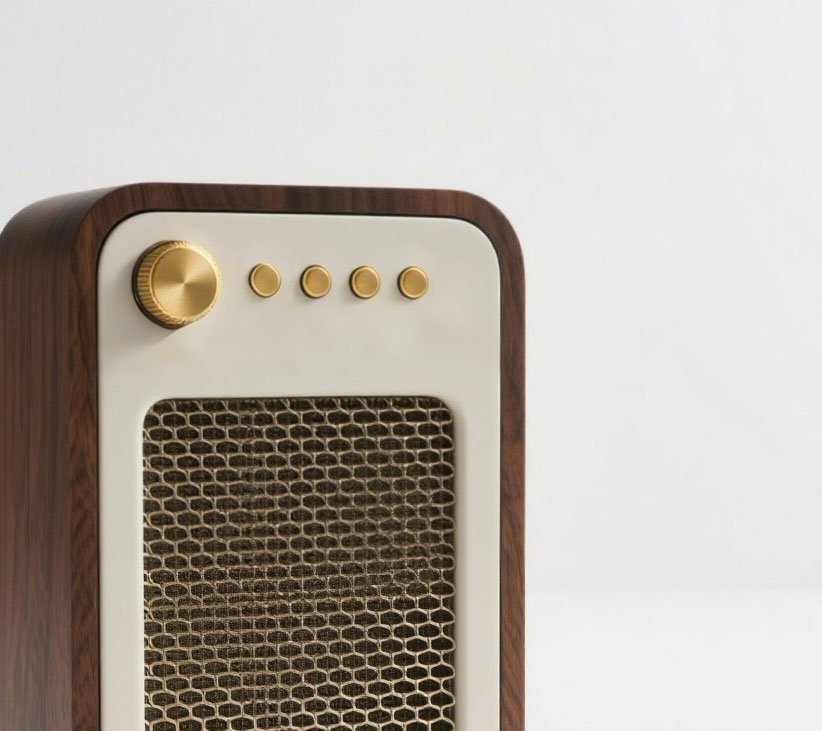 Retro Bluetooth reproduktor mini přenosný kreativní