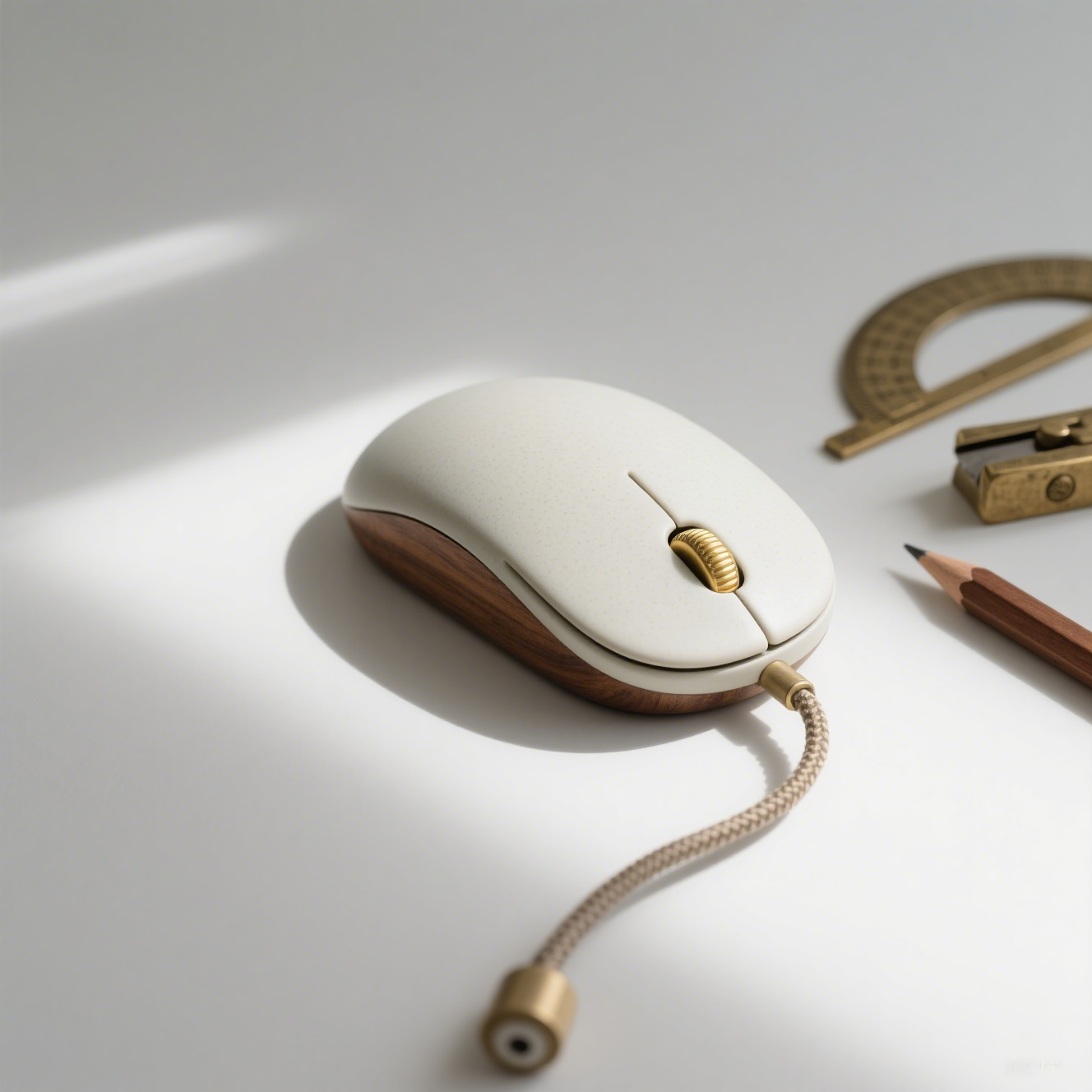 Klasická kabelová myš ve vintage stylu