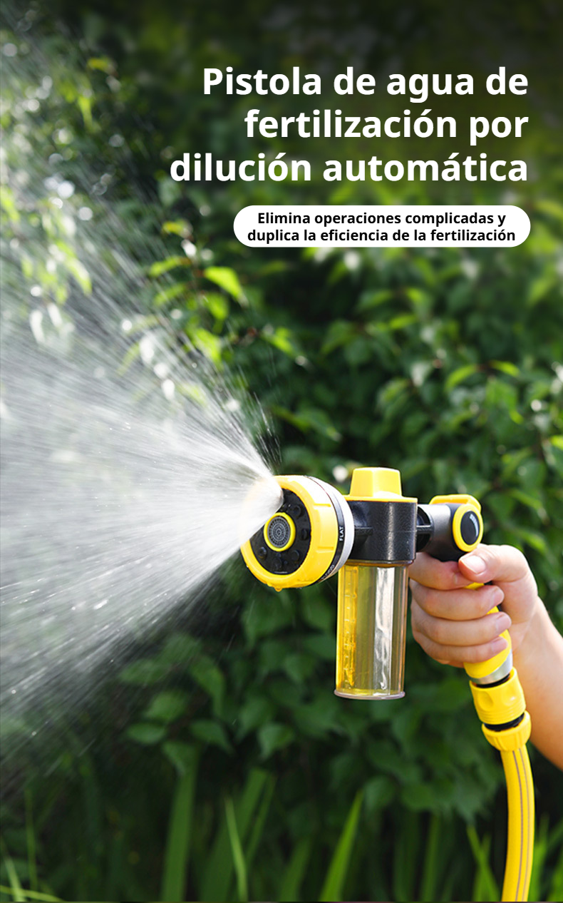 Pistola de agua a alta presión multifuncional para lavar coches