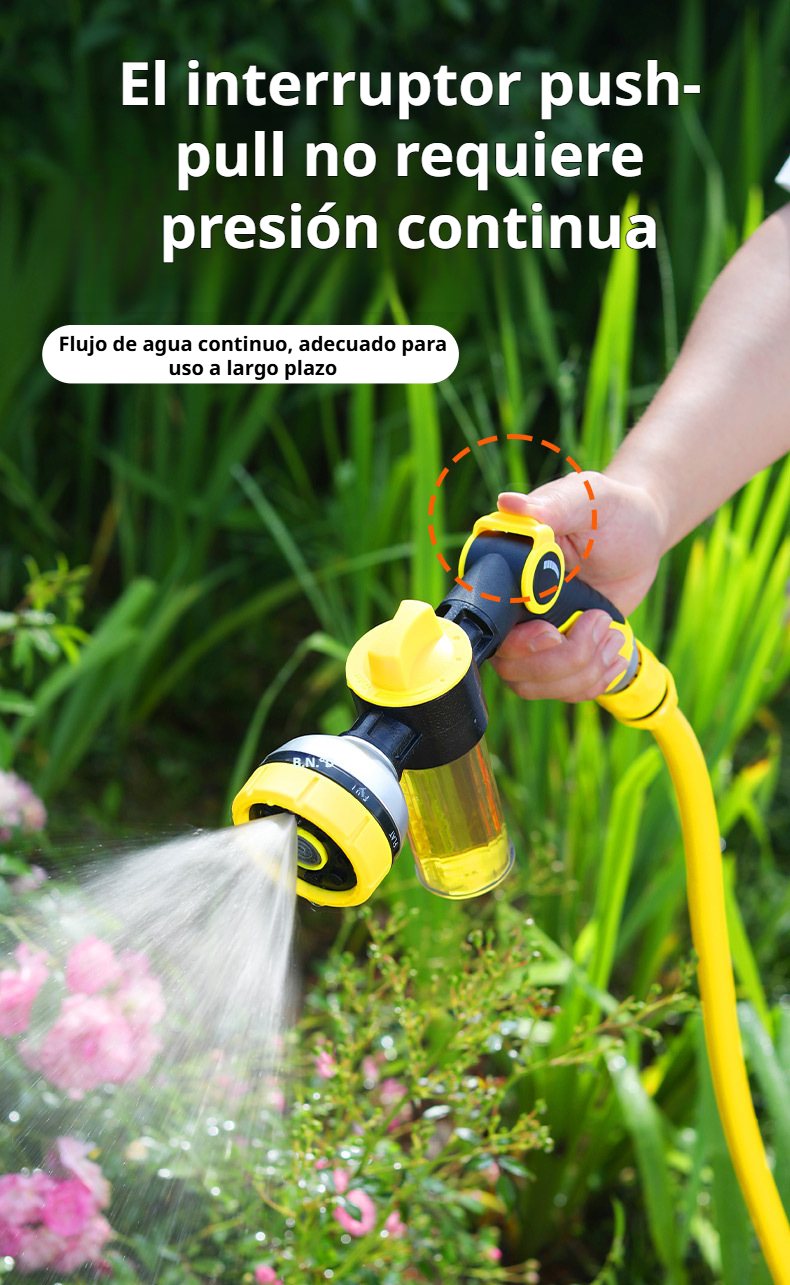 Pistola de agua ajustable para limpieza de autos